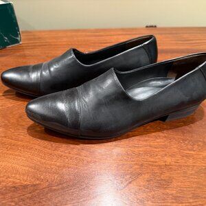 Paul Green Black "Banning" Leather flat size 8
